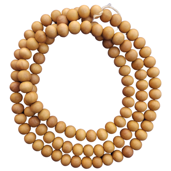 5 MM - 8 MM Round Polished Wooden Beads (DP)